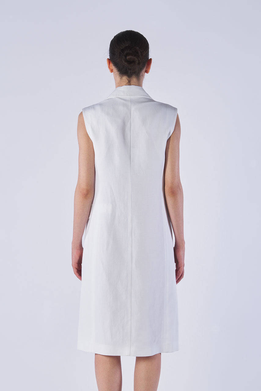 Rosanna canvas viscose/linen sleeveless jacket