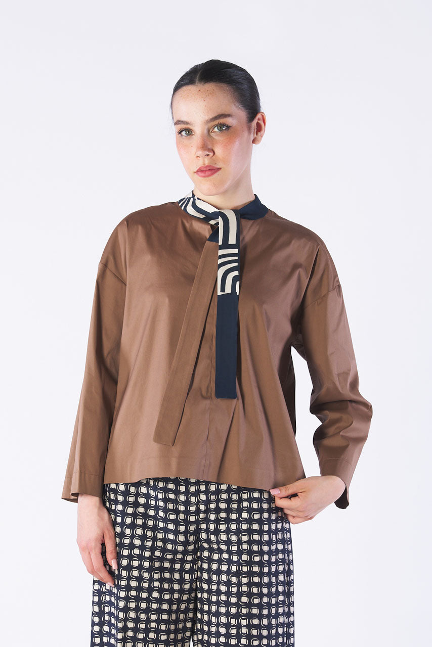 Gioia shirt, mono-elastic poplin